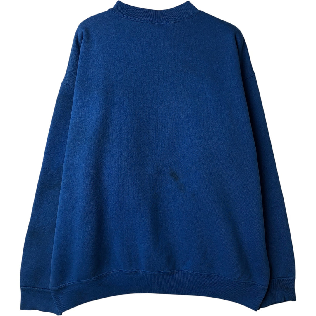 Vintage 1980'S Tultex Advertising Sweatshirt, Made in USA, Men's Size L cotton blue type Vintage Second Hand