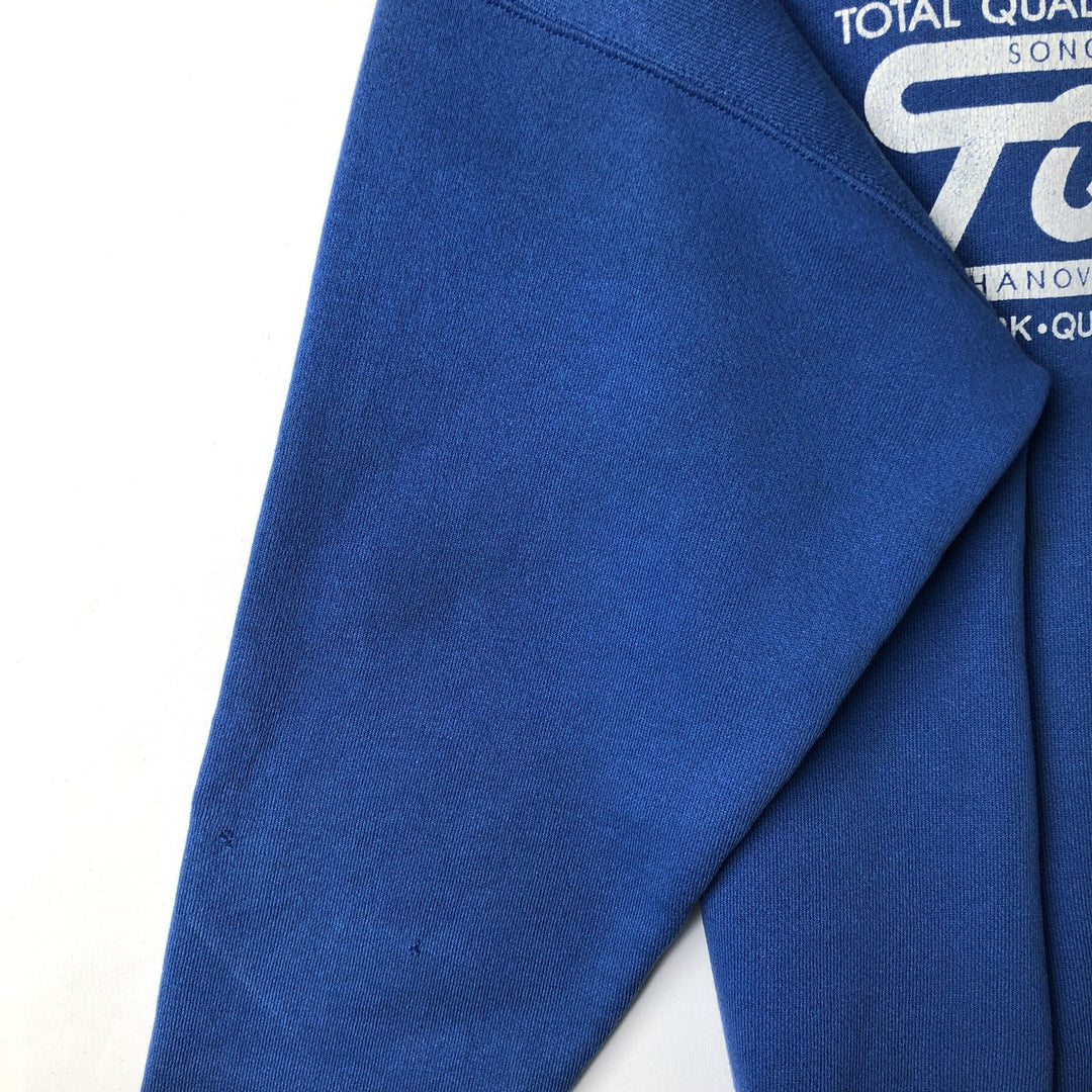 Vintage 1980'S Tultex Advertising Sweatshirt, Made in USA, Men's Size L cotton blue type Vintage Second Hand