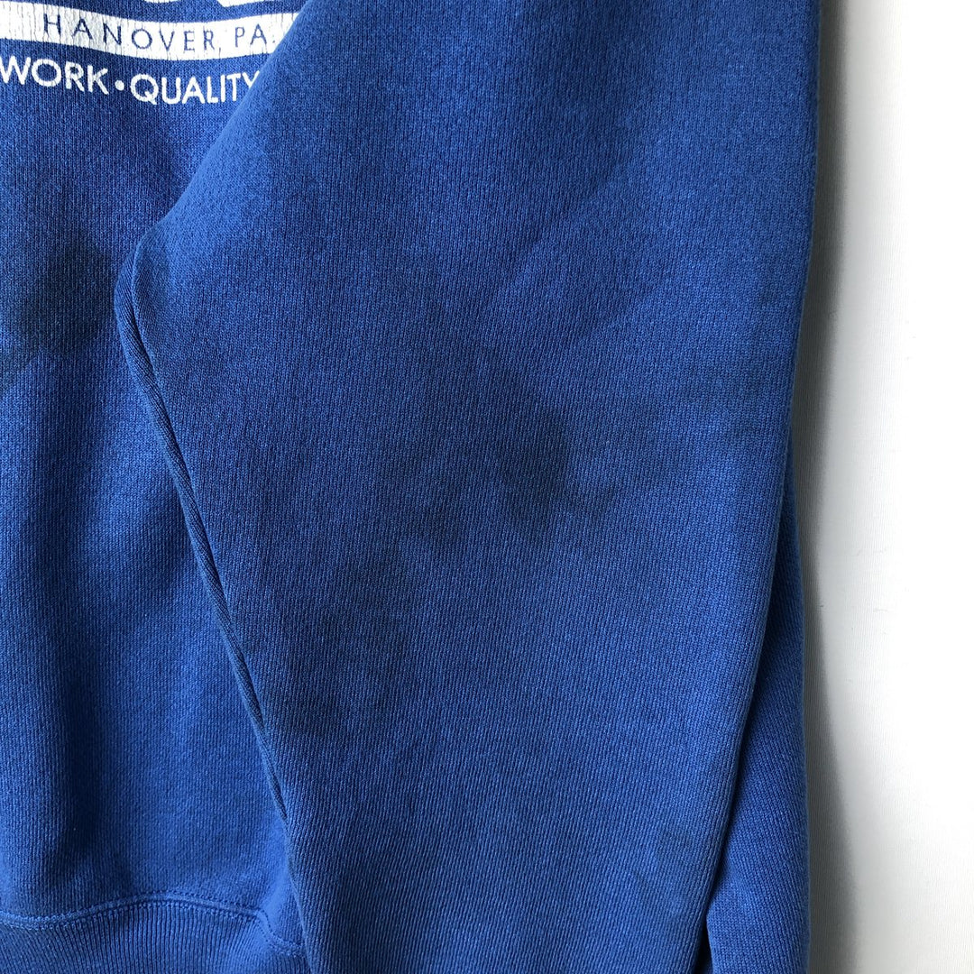 Vintage 1980'S Tultex Advertising Sweatshirt, Made in USA, Men's Size L cotton blue type Vintage Second Hand