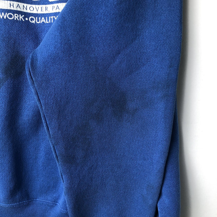 Vintage 1980'S Tultex Advertising Sweatshirt, Made in USA, Men's Size L cotton blue type Vintage Second Hand