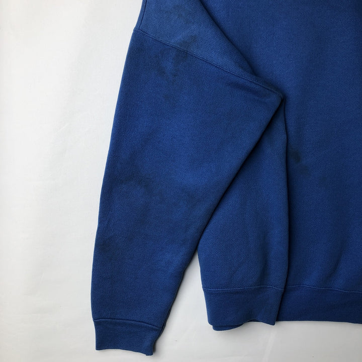 Vintage 1980'S Tultex Advertising Sweatshirt, Made in USA, Men's Size L cotton blue type Vintage Second Hand