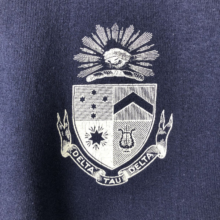 Vintage 80s-90'S Jerzees Super Sweats college sweatshirt, made in the USA, men's size XL cotton navy blue type Vintage Second Hand