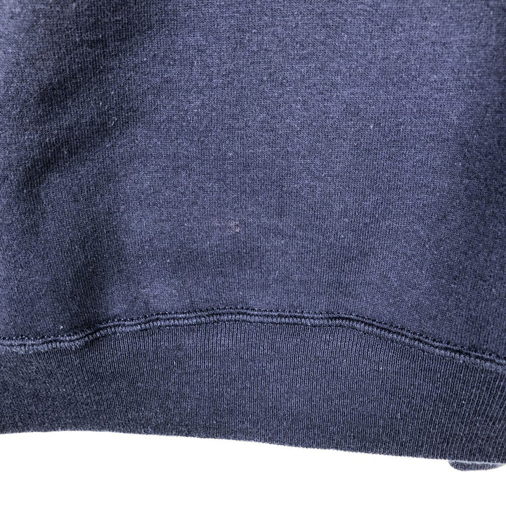 Vintage 80s-90'S Jerzees Super Sweats college sweatshirt, made in the USA, men's size XL cotton navy blue type Vintage Second Hand