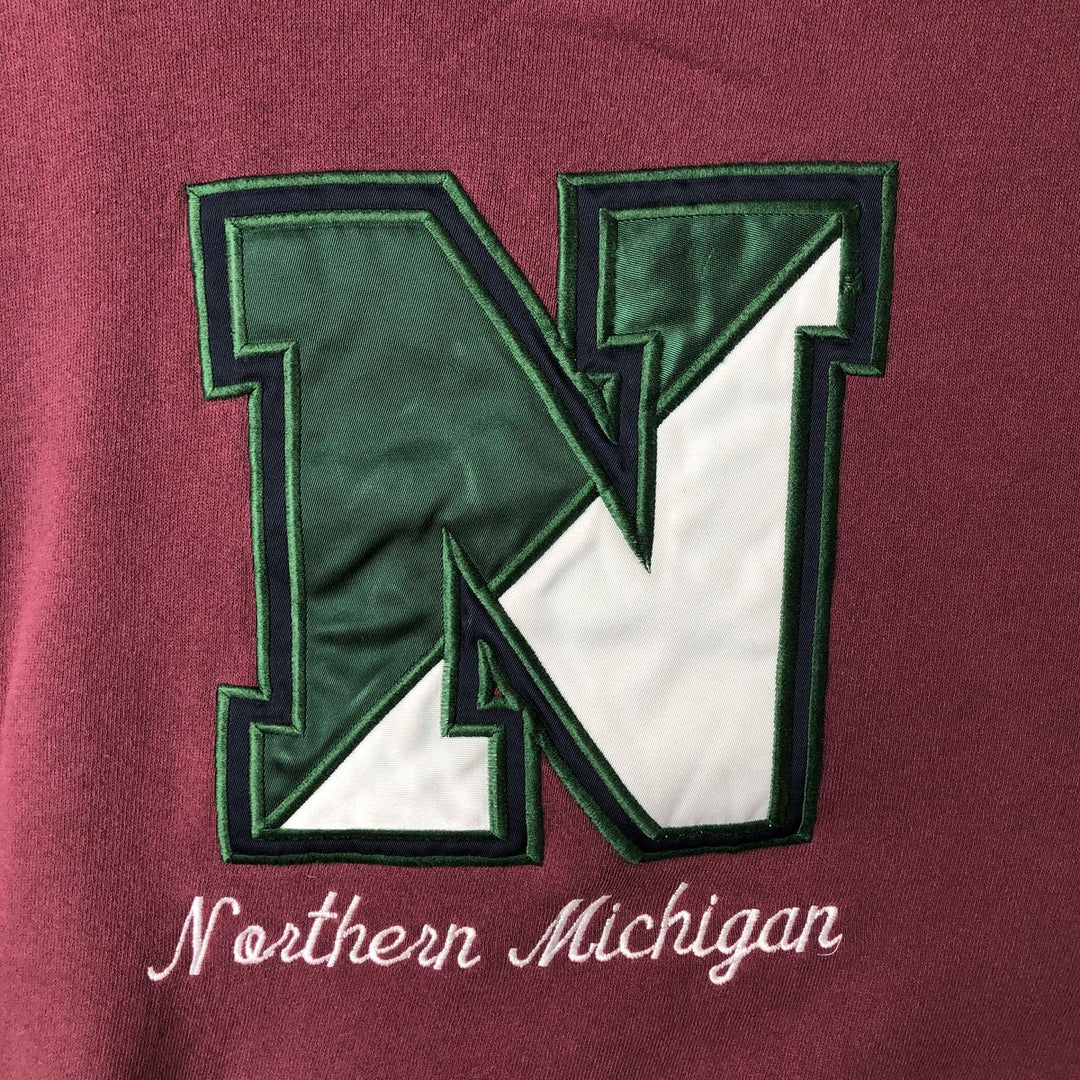 Vintage 80s-90'S Jansport ComfortBlend college sweatshirt, Made in USA, Men's Size L cotton Red type red-purple Vintage Second Hand