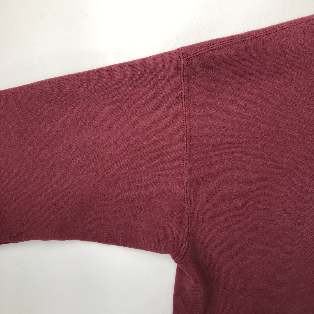 Vintage 80s-90'S Jansport ComfortBlend college sweatshirt, Made in USA, Men's Size L cotton Red type red-purple Vintage Second Hand