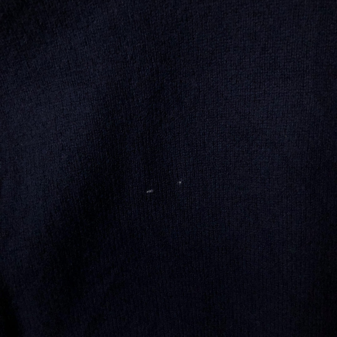 Ralph Lauren POLO by Ralph Lauren wool knit sweater, men's size L Lamb wool navy blue type Vintage Second Hand