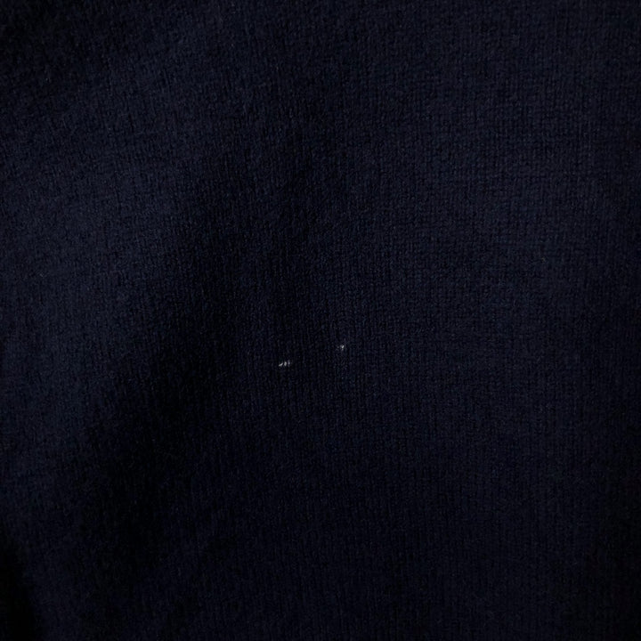 Ralph Lauren POLO by Ralph Lauren wool knit sweater, men's size L Lamb wool navy blue type Vintage Second Hand