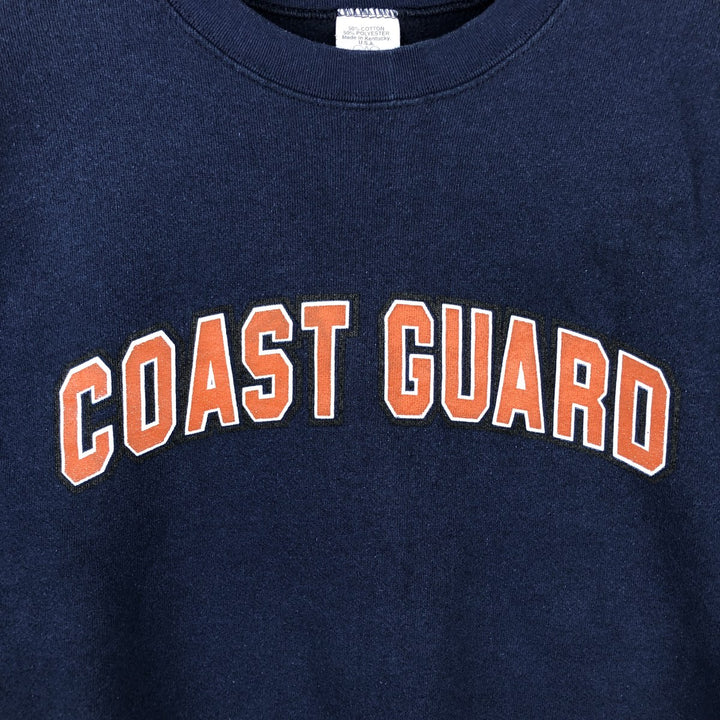 Authentic US military CAC print sweatshirt, made in the USA, men's size L cotton navy blue type Vintage Second Hand