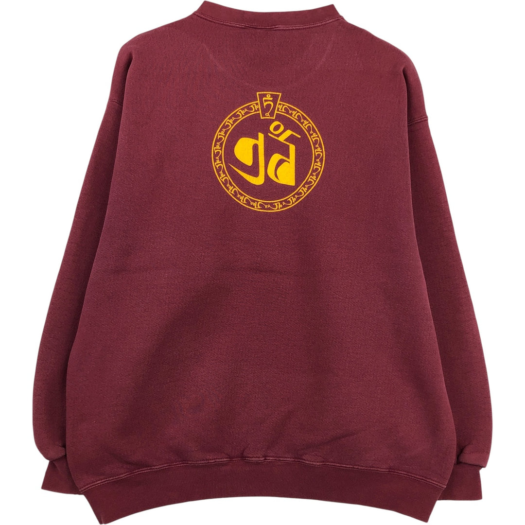Vintage 90'S Lee Ultraweight Printed Sweatshirt, Men's Size L unclear bordeaux Vintage Second Hand