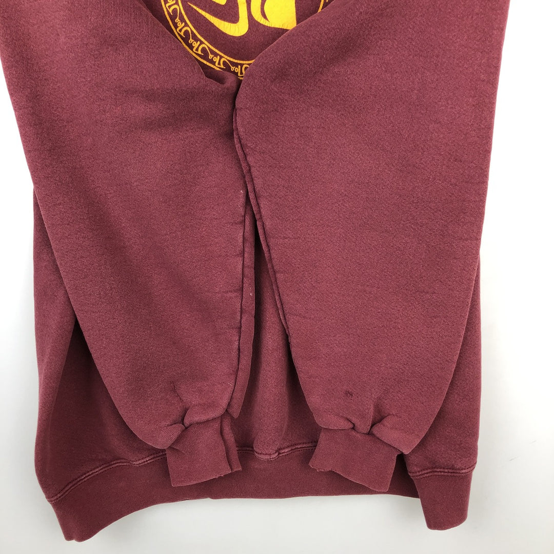 Vintage 90'S Lee Ultraweight Printed Sweatshirt, Men's Size L unclear bordeaux Vintage Second Hand