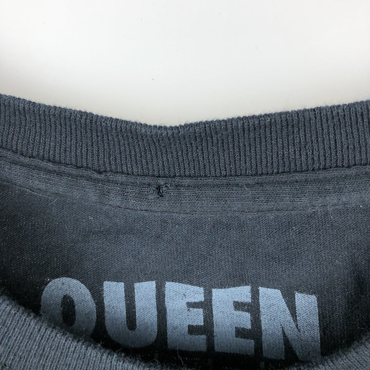 QUEEN Band T-shirt, Men's M size cotton black type Vintage Second Hand