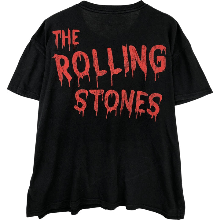 The Rolling Stones Band T-shirt, Men's XL cotton black type Vintage Second Hand