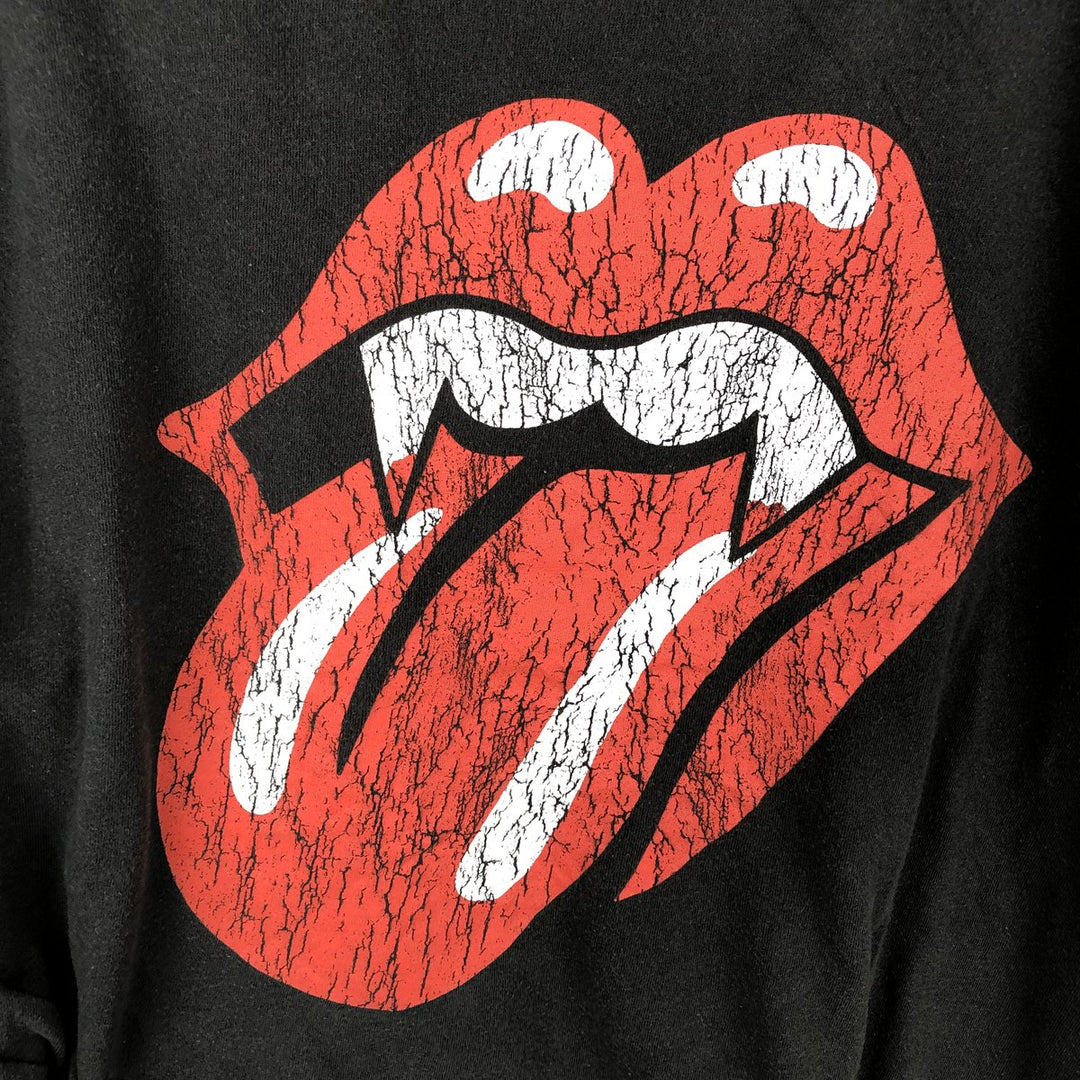The Rolling Stones Band T-shirt, Men's XL cotton black type Vintage Second Hand