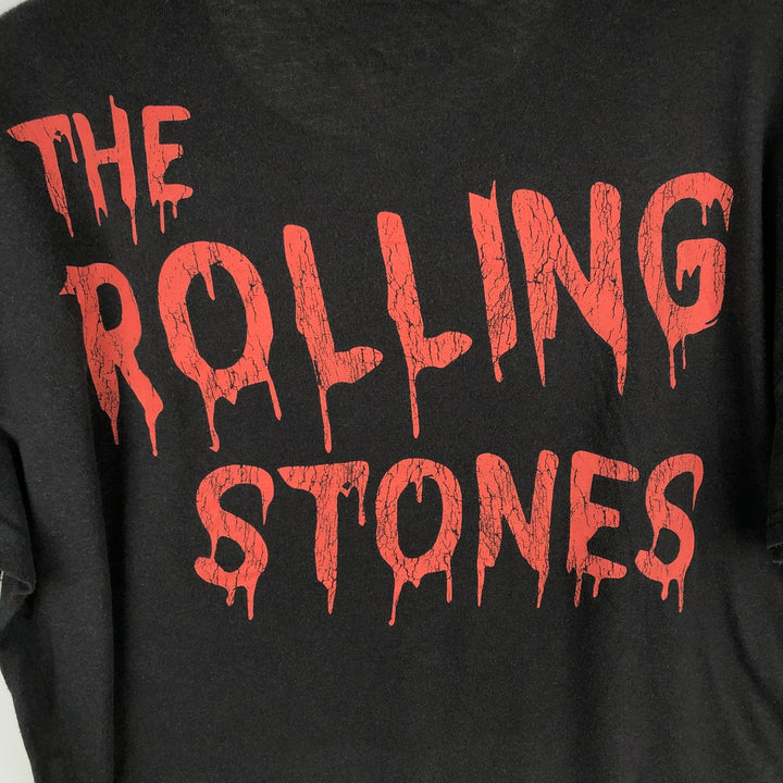 The Rolling Stones Band T-shirt, Men's XL cotton black type Vintage Second Hand