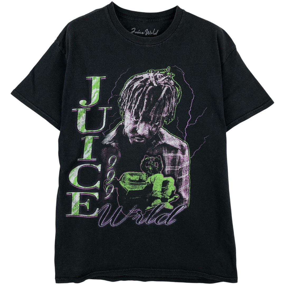 JUICE WRLD Rap T-shirt, Men's Size Medium cotton black type Vintage Second Hand