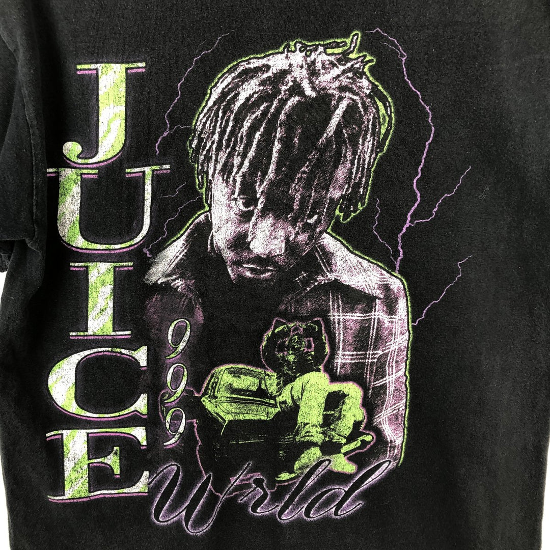 JUICE WRLD Rap T-shirt, Men's Size Medium cotton black type Vintage Second Hand
