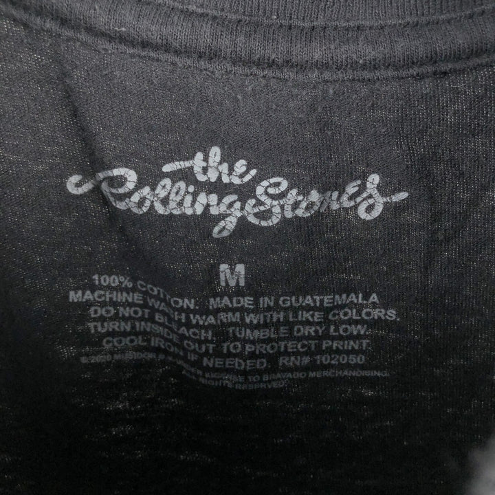 The Rolling Stones Band T-shirt, Men's M size cotton black type Vintage Second Hand