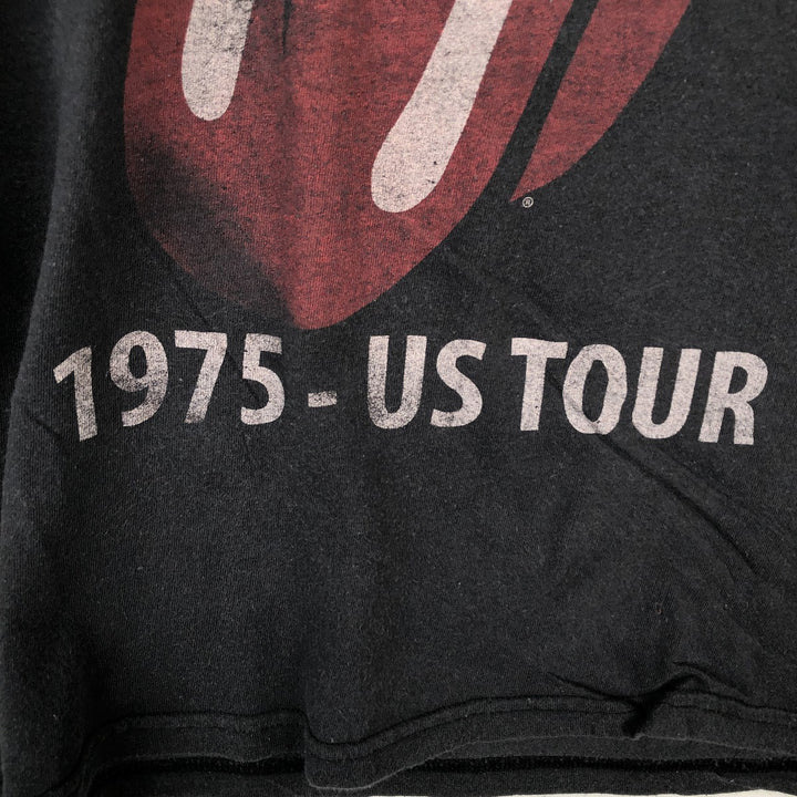 The Rolling Stones Band T-shirt, Men's M size cotton black type Vintage Second Hand