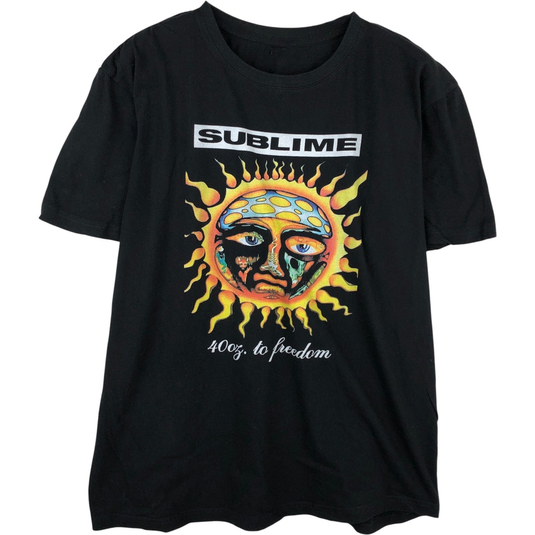 SUBLIME Band T-shirt, Men's L size unclear black type Vintage Second Hand