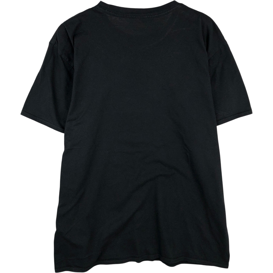THE BEATLES Band T-shirt, Men's L size unclear black type Vintage Second Hand