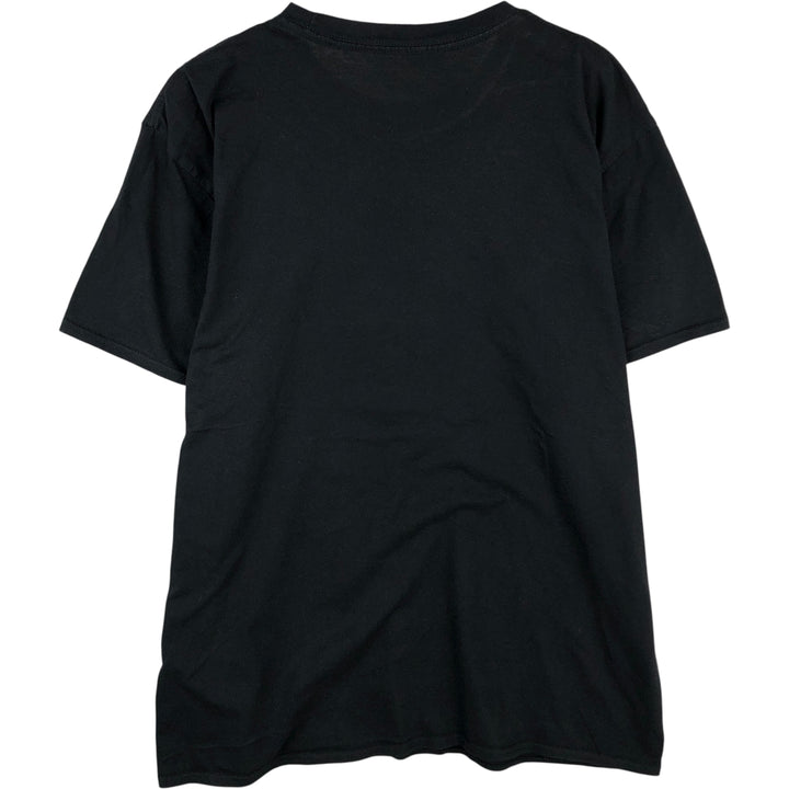 THE BEATLES Band T-shirt, Men's L size unclear black type Vintage Second Hand