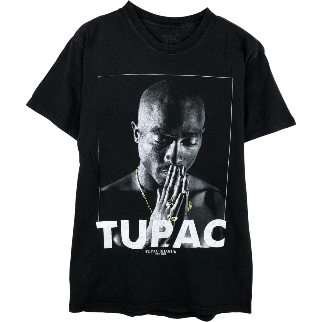 2PAC Rap T-Shirt, Men's Size Medium, Hip Hop, R&B unclear black type Vintage Second Hand