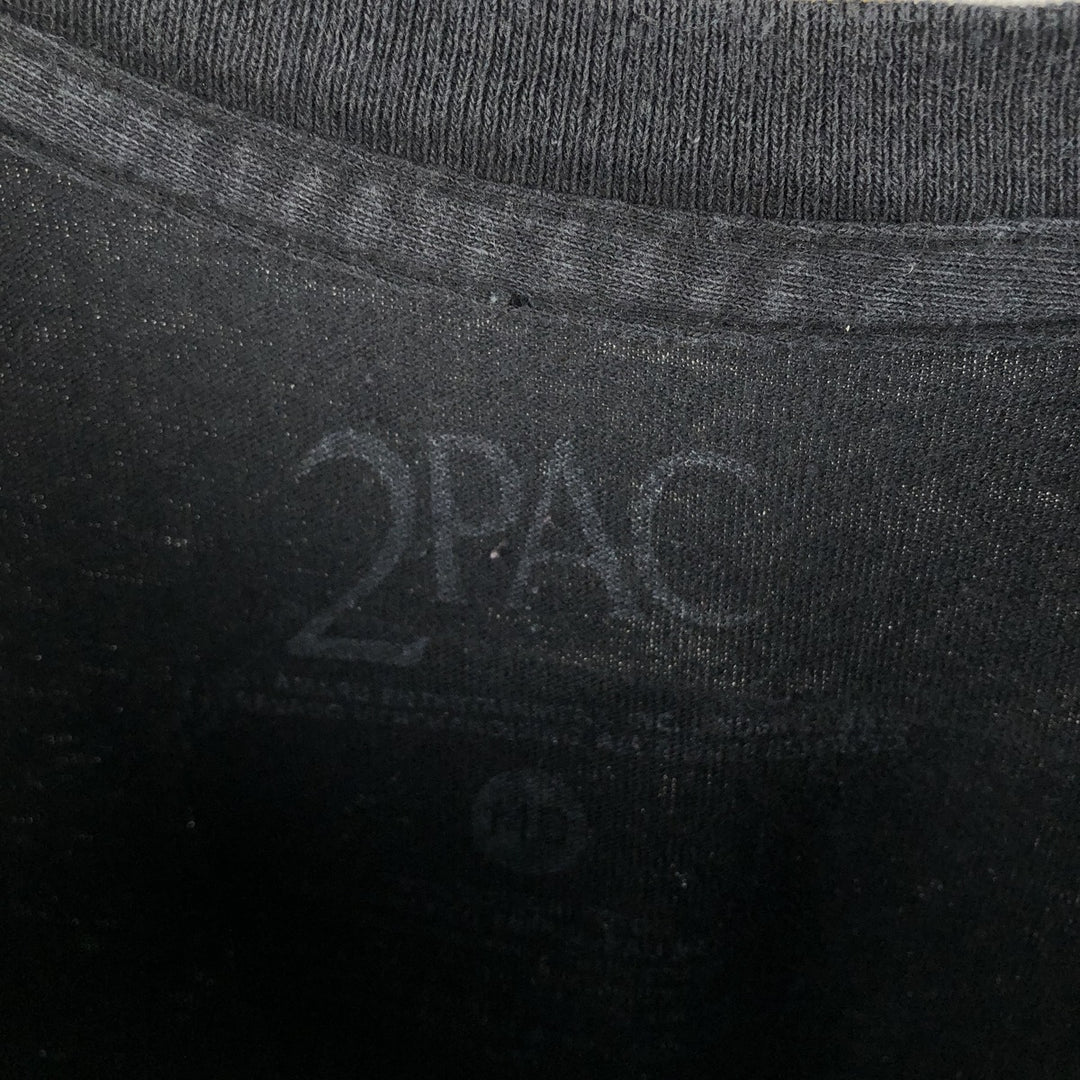 2PAC Rap T-Shirt, Men's Size Medium, Hip Hop, R&B unclear black type Vintage Second Hand