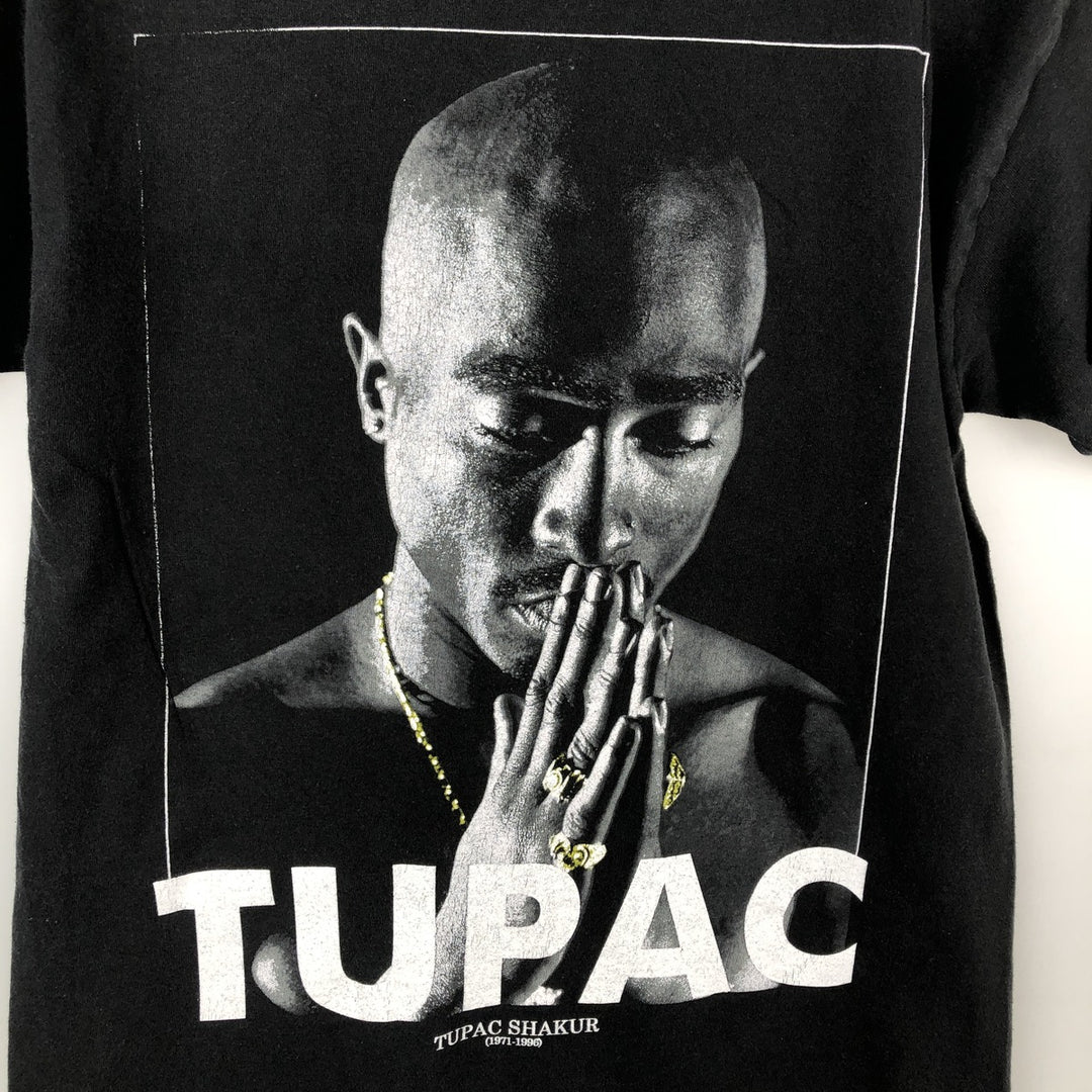 2PAC Rap T-Shirt, Men's Size Medium, Hip Hop, R&B unclear black type Vintage Second Hand