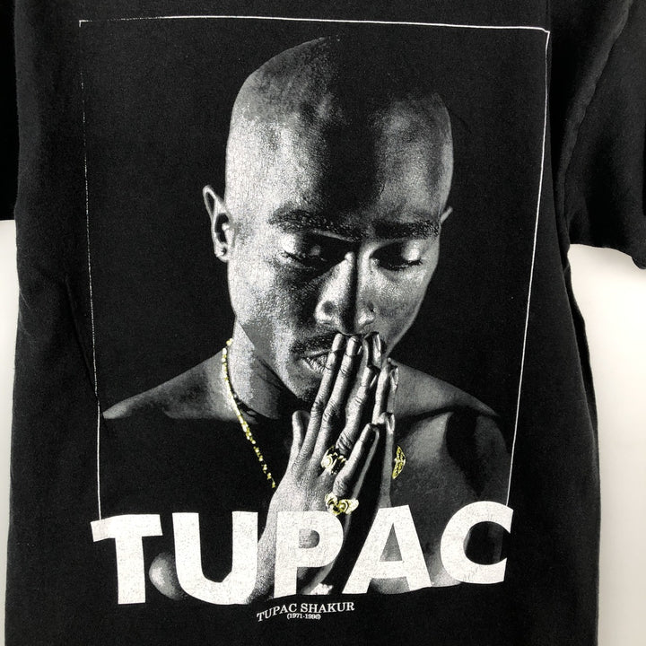 2PAC Rap T-Shirt, Men's Size Medium, Hip Hop, R&B unclear black type Vintage Second Hand