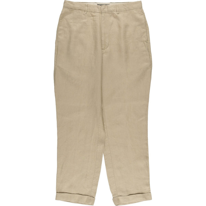 Banana Republic linen pants, slacks, men's size W32 linen Beige type Vintage Second Hand