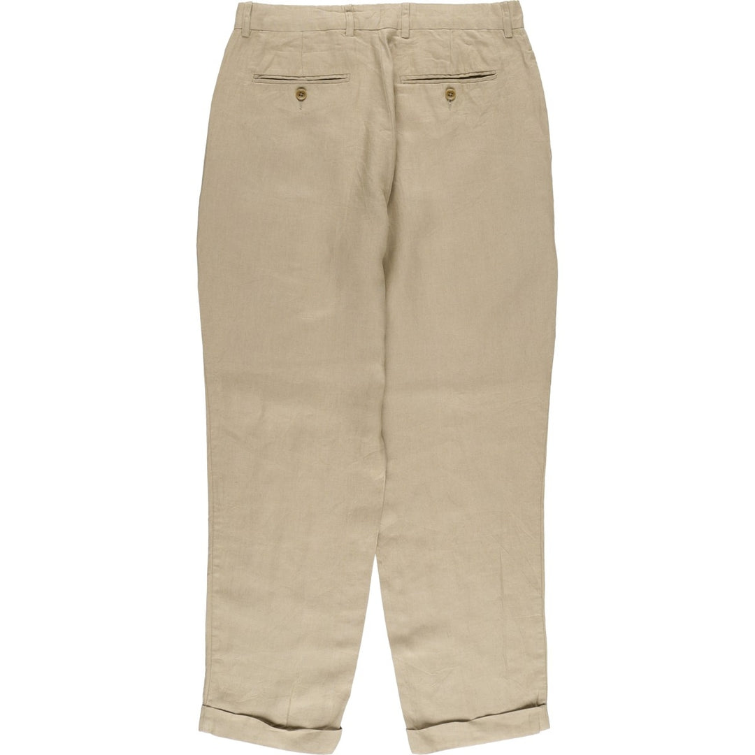 Banana Republic linen pants, slacks, men's size W32 linen Beige type Vintage Second Hand