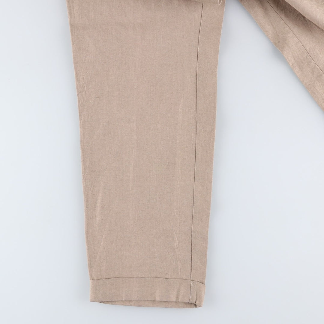 Banana Republic linen pants, slacks, men's size W32 linen Beige type Vintage Second Hand