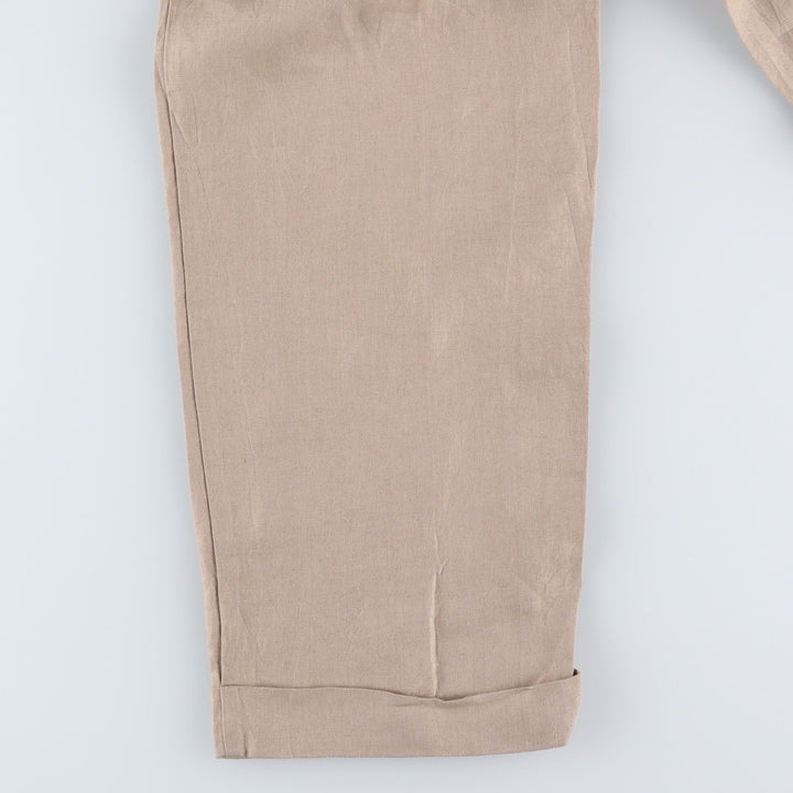 Banana Republic linen pants, slacks, men's size W32 linen Beige type Vintage Second Hand