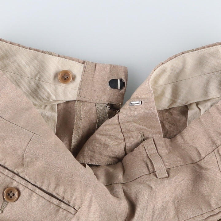 Banana Republic linen pants, slacks, men's size W32 linen Beige type Vintage Second Hand