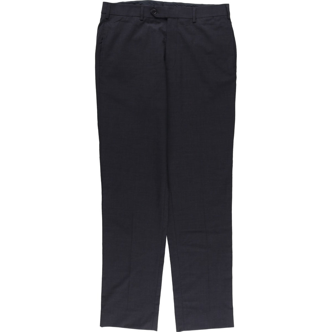 Brooks Brothers REGENT FIT Wool Pants, Men's Slacks, Size W36 wool Charcoal Vintage Second Hand