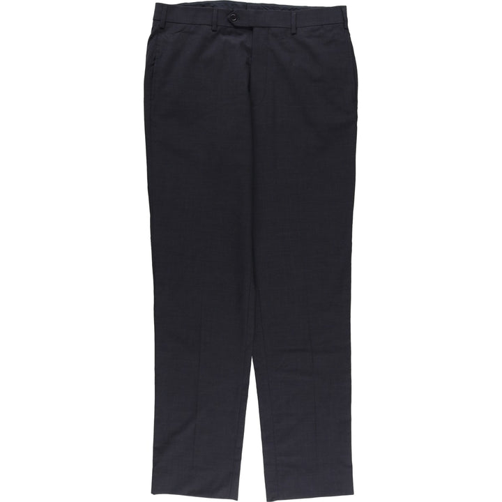 Brooks Brothers REGENT FIT Wool Pants, Men's Slacks, Size W36 wool Charcoal Vintage Second Hand