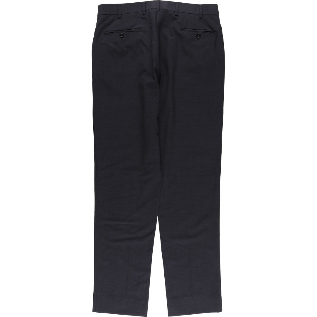 Brooks Brothers REGENT FIT Wool Pants, Men's Slacks, Size W36 wool Charcoal Vintage Second Hand