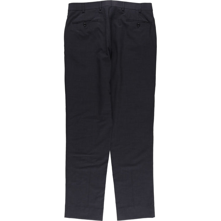 Brooks Brothers REGENT FIT Wool Pants, Men's Slacks, Size W36 wool Charcoal Vintage Second Hand