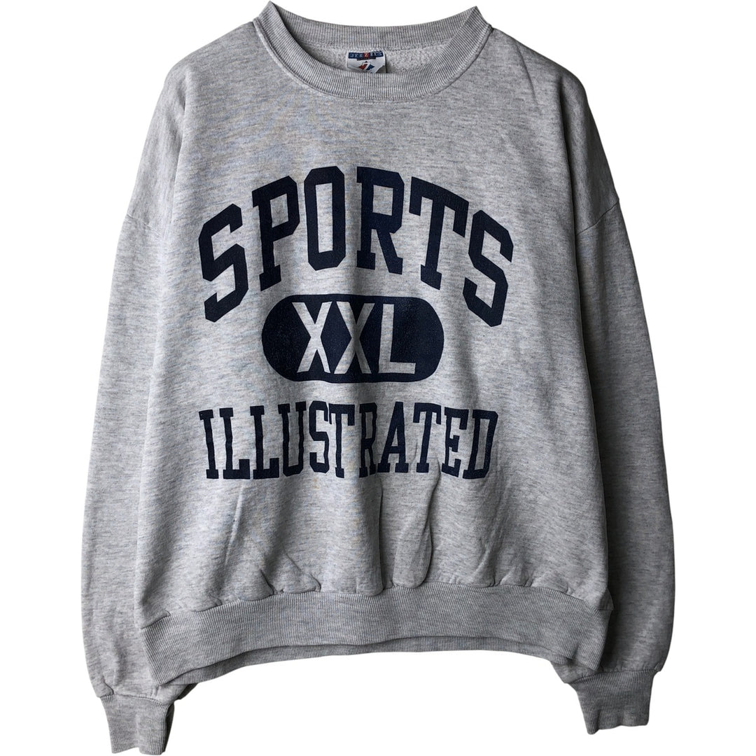 Vintage 90'S Jerseys Printed Triple Print College Sweatshirt, Made in USA, Men's XL cotton gray type Vintage Second Hand