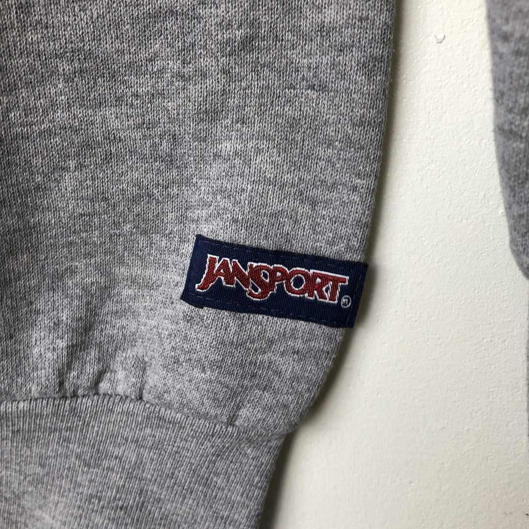 Vintage 90'S Jansport college sweatshirt, made in the USA, size L, men's cotton gray type Vintage Second Hand