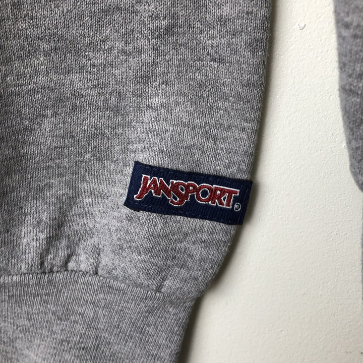 Vintage 90'S Jansport college sweatshirt, made in the USA, size L, men's cotton gray type Vintage Second Hand