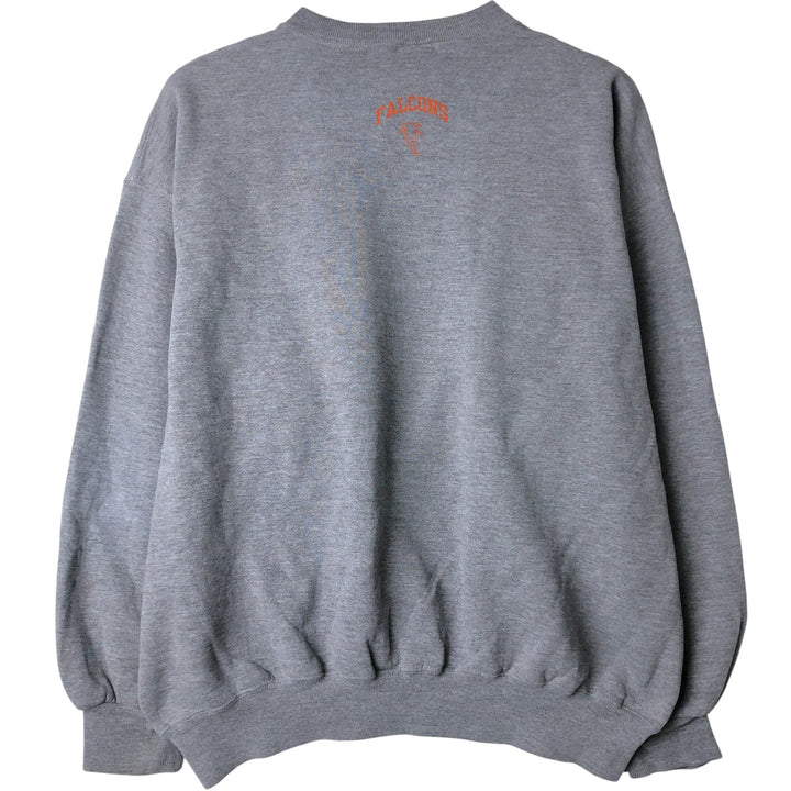 90'S Russell College Sweatshirt, Made in USA, Men's XXL, Vintage polyester gray type Vintage Second Hand
