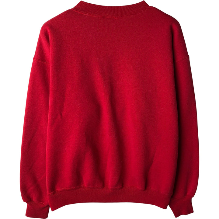 Vintage 90'S BIKE college sweatshirt, made in the USA, size L, men's polyester red type Vintage Second Hand