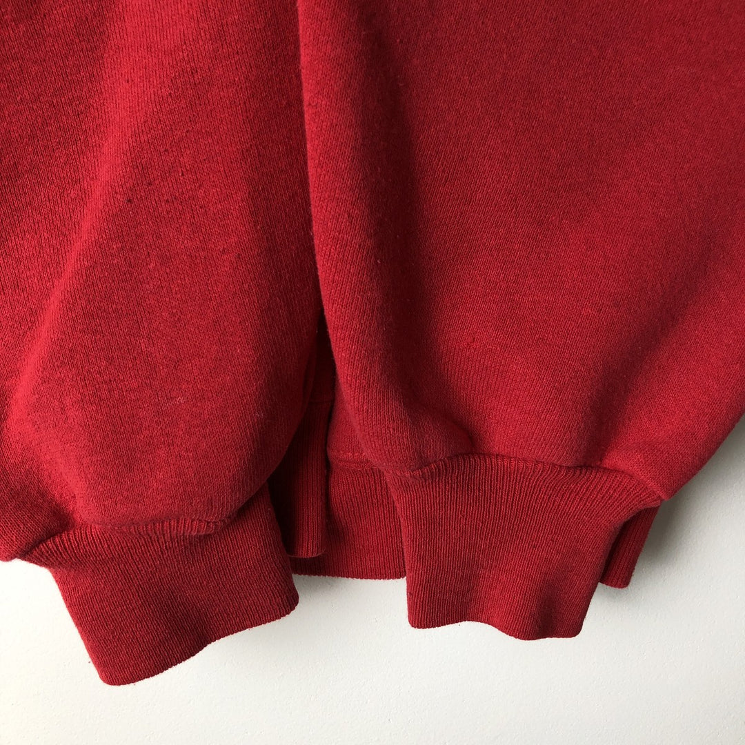 Vintage 90'S BIKE college sweatshirt, made in the USA, size L, men's polyester red type Vintage Second Hand