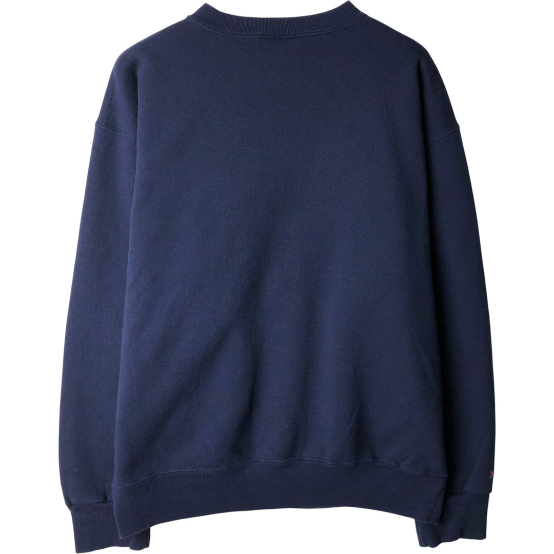 90'S Jansport College Sweatshirt, Made in USA, Men's XL, Vintage polyester navy blue type Vintage Second Hand