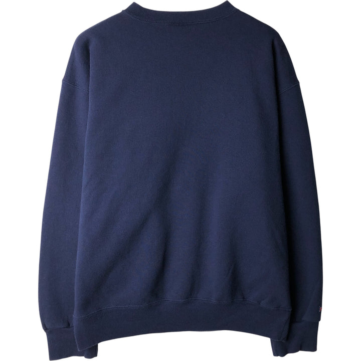 90'S Jansport College Sweatshirt, Made in USA, Men's XL, Vintage polyester navy blue type Vintage Second Hand