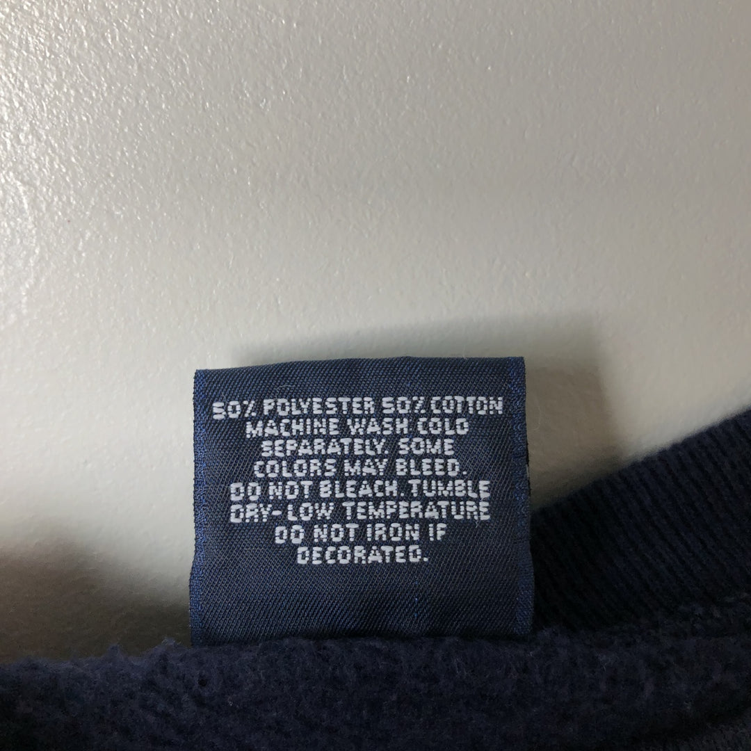 90'S Jansport College Sweatshirt, Made in USA, Men's XL, Vintage polyester navy blue type Vintage Second Hand