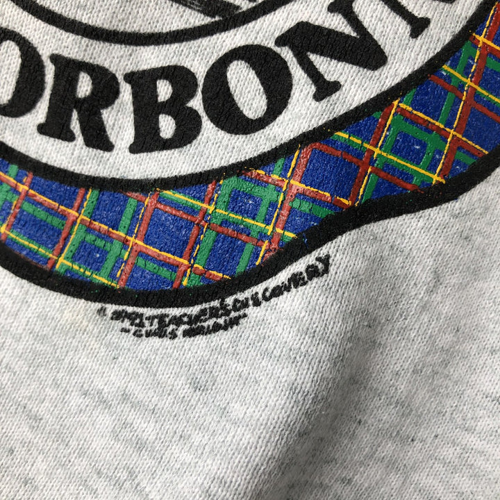 90'S Fruit of the Loom College Sweatshirt, Made in USA, Men's XL, Vintage cotton gray type Vintage Second Hand