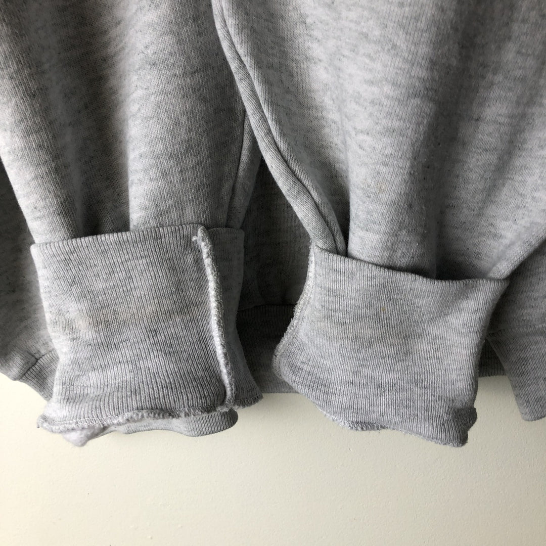 90'S Fruit of the Loom College Sweatshirt, Made in USA, Men's XL, Vintage cotton gray type Vintage Second Hand