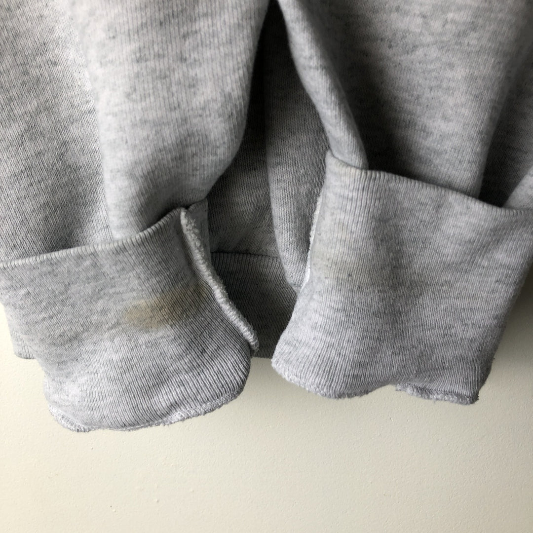 90'S Fruit of the Loom College Sweatshirt, Made in USA, Men's XL, Vintage cotton gray type Vintage Second Hand